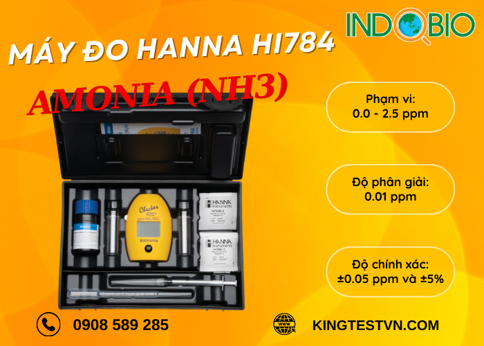 Máy test Amonia Hanna HI784